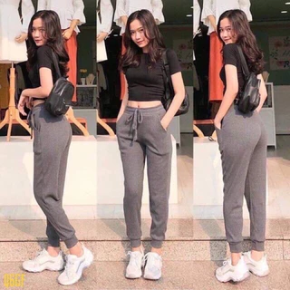 Quần Jogger Nữ Chất Len Tăm Dày Dặn Không Xù NA199