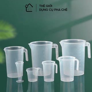 Ca đong định lượng bằng nhựa có vạch chia, Ly đong định lượng dung tích 50ml, 100ml, 250ml, 500ml, 1000ml, 2000ml