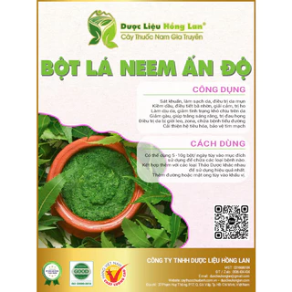 Bột lá Neem Ấn Độ 500g sấy lạnh 100% nguyên chất hữu cơ sấy lạnh, xay mịn - Dùng uống hoặc đắp mặt nạ