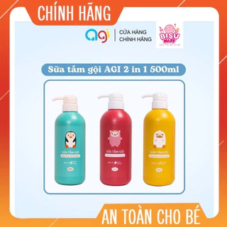 Sữa tắm gội AGI 2 in 1 cho bé 500ml