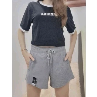 * HÀNG MỚI* Quần đùi, quần short Athletic xuất dư, chất cotton đẹp cho nữ từ 40-70kg