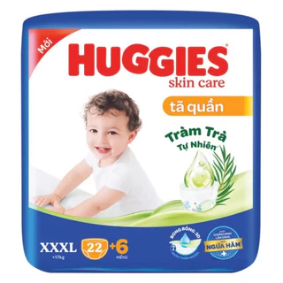 [Hàng không tặng] Tã quần Huggies Tràm Trà Tự Nhiên XXXL22 miếng