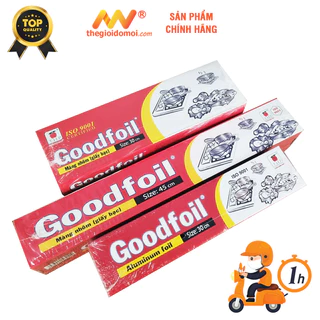 Giấy bạc Goodfoil cuộn lớn 1kg, 2kg dùng cho nhà hàng size 30cm. 45cm