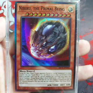 [Yu gi Oh]Lá bài NIBIRU THE PRIMAL BEING tinh thạch nguyên tử hiệu ứng holo 27204311 1458 D13 2