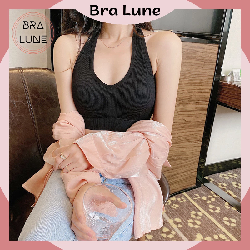 Áo bra nữ cotton mút mỏng có thể tháo rời BRALUNE, áo ngực nữ cá tính tôn vòng 1 mã 608