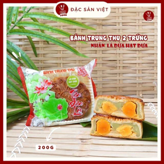 Bánh Trung Thu Nhân Lá Dứa Hạt Dưa 200gr 2 Trứng - Tân Dân Lợi - Đặc Sản Bến Tre