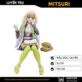 Mô Hình Kimetsu No Yaiba Luyến Trụ Mitsuri dáng ngồi cao 16cm - Figure Thanh gươm diệt quỷ - No Box