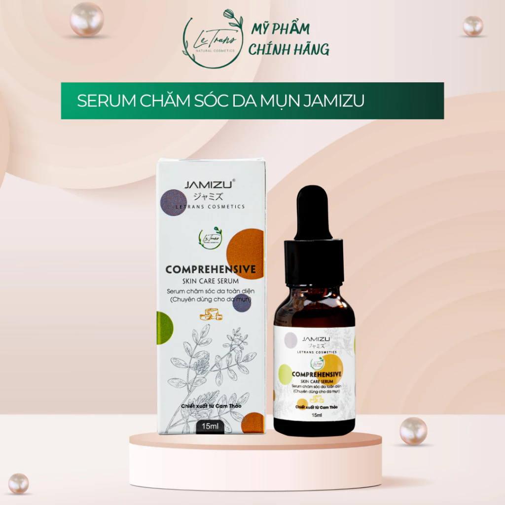 Serum Chăm Sóc Da Mụn từ Cam Thảo - làm sạch dầu nhờn ngăn ngừa mụn 15ml - JASM15