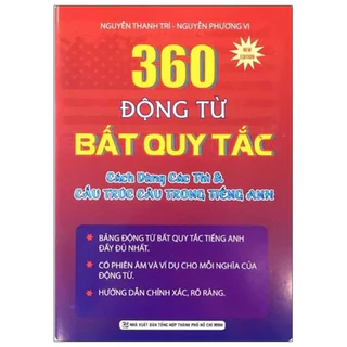 Sách - 360 Động Từ Bất Quy Tắc Và Cấu Trúc Câu Trong Tiếng Anh