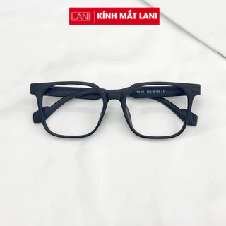 Gọng kính cận LANI dáng vuông to nhựa dẻo 81021 lắp mắt cận có độ theo yêu cầu