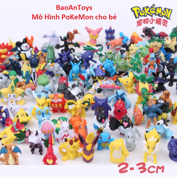 [Đồ Chơi]Bộ Siêu Tập Mô hình Pokemon đáng yêu cho bé trai và gái vừa chơi vừa để trang trí - Ngẫu nhiên