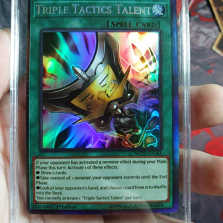 [YugiOh Magic]Thẻ TRIPLE TACTICS TALENT 25311006 ma thuật hiệu ứng holo 1458 D13 38