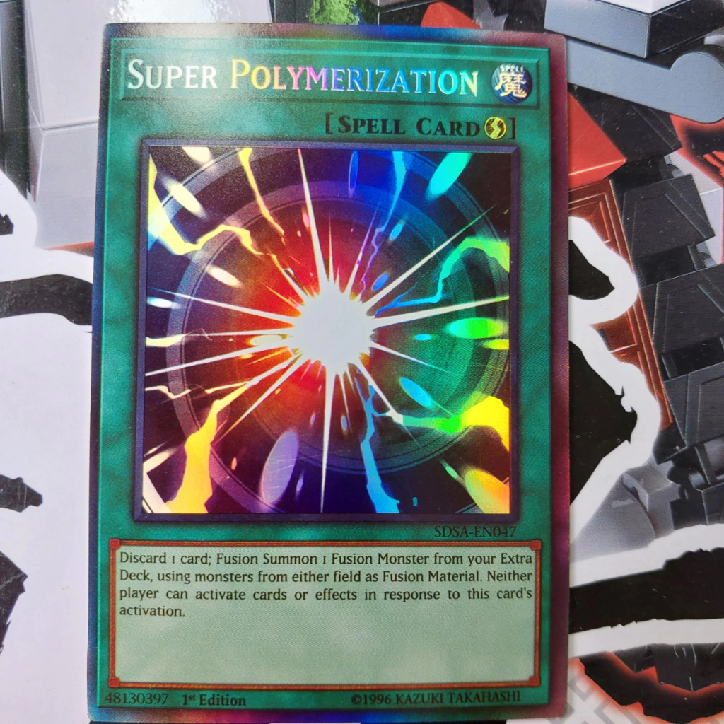[YugiOh Magic]Thẻ SUPER POLYMERIZATION 48130397 ma thuật hiệu ứng holo 1458 D13 62