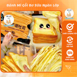 Bánh Mì Gối Bơ Sữa Ngàn Lớp - Bánh Mì Khoai Môn Nhân Chảy - Ăn Vặt 492