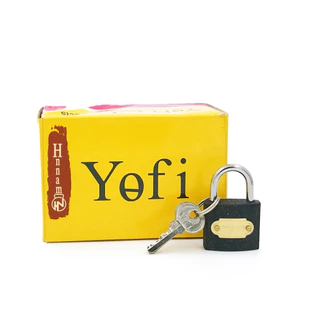 Yefi Đen Top Security Iron PadLock 32mm - Ổ khóa bấm linh hoạt với 3 chìa, đảm bảo an toàn cho tài sản của bạn