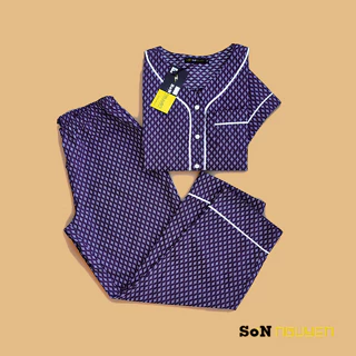 SONNGUYEN Đồ bộ mặc nhà Pyjama quần dài tay ngắn chất cotton 21901