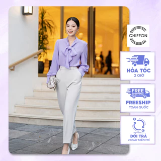 Quần baggy công sở cao cấp Chiffon