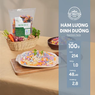 Nui ống rau củ healthy bổ sung vitamin Tây Nguyên Food - Việt Nam 500g/1kg
