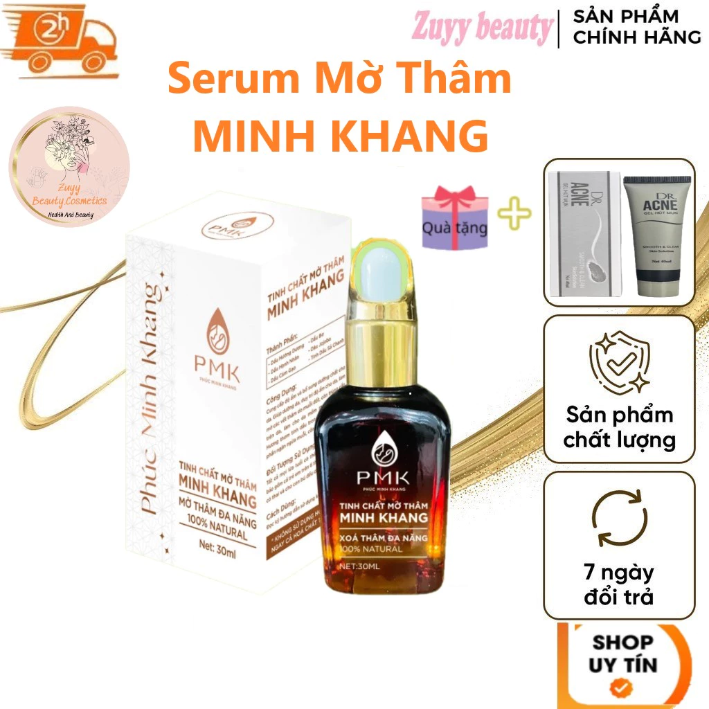 Tinh Chất Serum mờ thâm MINH KHANG, serum mờ sẹo thâm, xóa thâm nhanh chóng dưỡng da cấp ẩm 30ml