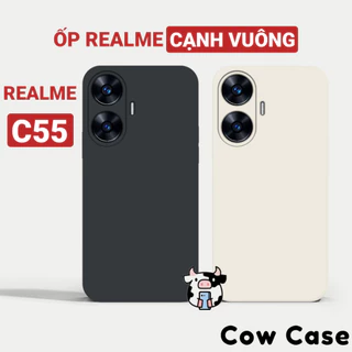 Ốp lưng Realme C55 cạnh vuông Cowcase | Vỏ điện thoại Realme bảo vệ camera toàn diện TRON