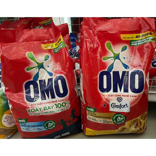 Túi bột giặt omo đánh bay vết bẩn và hương comfo 4.3kg và 3.9kg