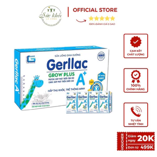 Thùng sữa bột pha sẵn gerllac tăng cường miễn dịch 1 Thùng/48 Hộp 110ml