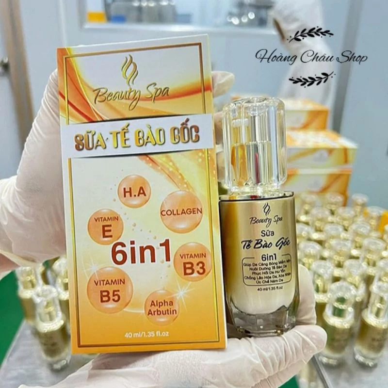 Serum Sữa Tế Bào Gốc 6in1 40ml | Giúp Dưỡng Da Mịn Màng Căng Bóng, Phục Hồi Da Hư Tổn, Chống Lão Hoá, Ức Chế Nám Da