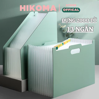 Túi đựng tài liệu Hikoma 13 ngăn để bàn - file đựng tài liệu văn phòng giá rẻ - tập hồ sơ