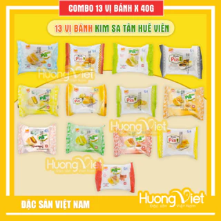 Combo 13 vị bánh pía kim sa mini 40g, đặc sản bánh pía Sóc Trăng Tân Huê Viên 13 bánh 13 vị