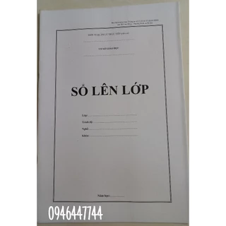 Sổ lên lớp (10 cuốn) đào tạo Đại học, Cao đẳng, Trung cấp theo Thông tư số 23/2018/TT-BLĐTBXH