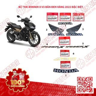 Tem Rời Winner X V3 2022+ Zin Đen Vàng 2022 Phiên Bản Đặc Biệt Chính Hãng