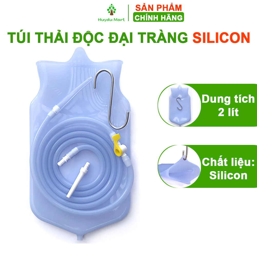 Túi thải độc đại tràng, túi truyền thải độc cafe, thụt tháo đại tràng bằng túi Silicon, enema coffee