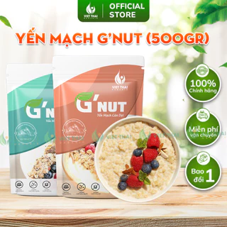 Yến mạch G'Nut Tươi Hữu Cơ Cán Vỡ Cán Dẹp Nguyên Chất Nhập Úc Ăn Kiêng Eatclean Giảm Cân Gói 500g (Việt Thái Organic)