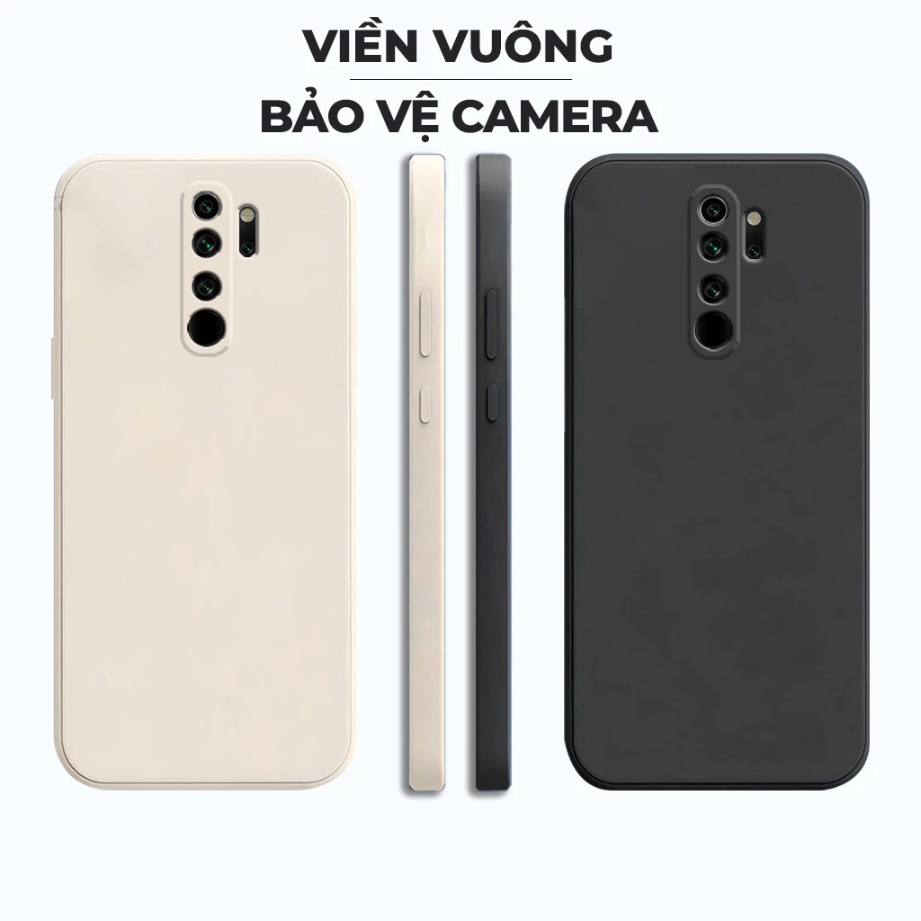 Ốp lưng Xiaomi Redmi Note 8 Pro, Redmi 9, Redmi 8 cạnh vuông, viền vuông, dẻo mềm mịn