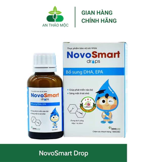 NovoSmart Drop.Bổ Sung DHA,EPA Giúp Bé Phát Triển Trí Não,Thị Giác,Tập Trung Học Hỏi