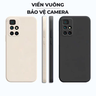 Ốp lưng Xiaomi Redmi 10 cạnh vuông, viền vuông, dẻo mềm mịn