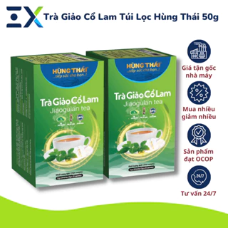 [50G] Trà Giảo Cổ Lam Túi Lọc Loại Cao Cấp Thương Hiệu Hùng Thái (25 Gói x2g) Tăng Sức Đề Kháng, Giảm Mỡ Máu PLANEX