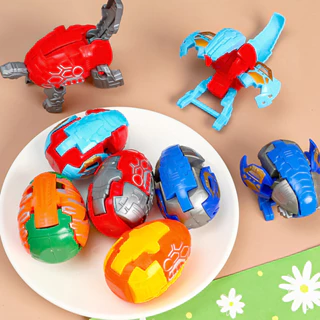 Đồ chơi quả trứng biến hình khủng long, đồ chơi trẻ em hình khủng long biến hình ngộ nghĩnh, chất liệu nhựa bền nhẹ