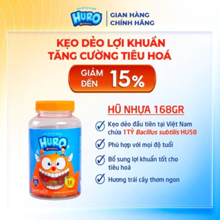 Kẹo Dẻo Lợi Khuẩn HURO Hũ 168g