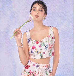 Áo croptop cài cúc trước 3 màu HeraDG - SAKBA010