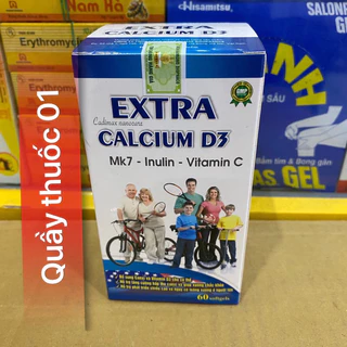 EXTRA CALCIUM D3 K2 - BỔ SUNG CALCI CHẮC KHỎE XƯƠNG LỌ 60 viên