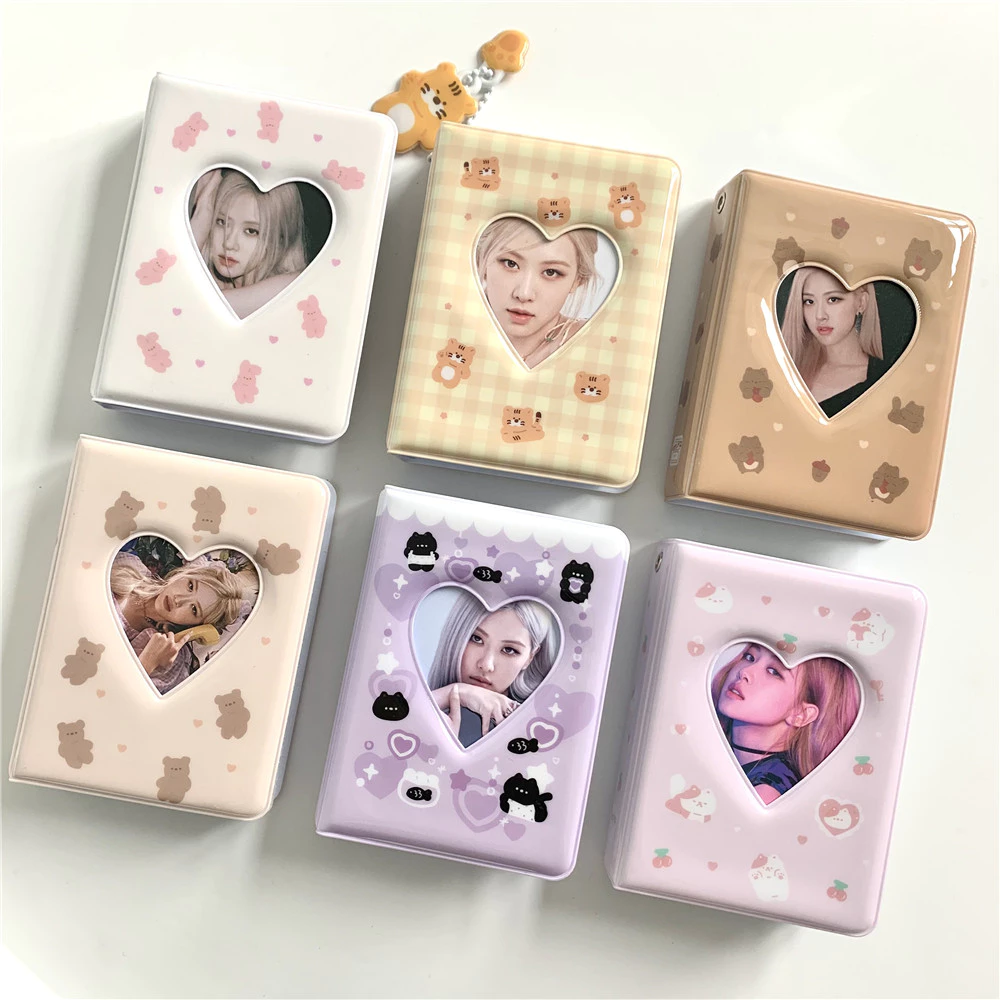 (sẵn) Collect Book 6*9 3 inch Album ảnh sổ đựng card 1 ô nhiều hình lưu trữ họa tiết hổ dễ thương gấu mèo