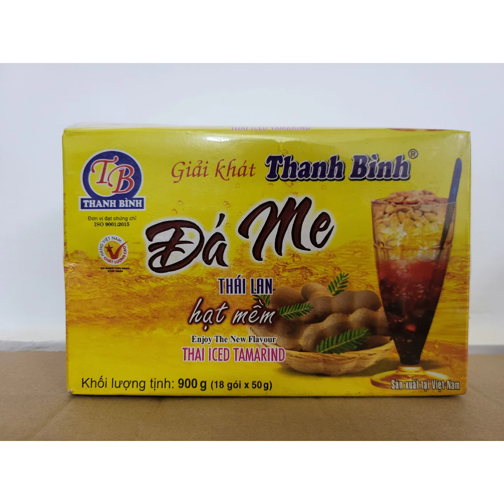 [Hộp Giấy 900g] ĐÁ ME (THÁI LAN HẠT MỀM) [VN] THANH BÌNH Thai Iced Tamarind