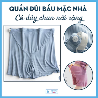 Quần Đùi Bầu Vải Gỗ Sồi | Chun Nới Rộng | Siêu Mát Dành Cho Mùa Hè | Mẹ Bầu Mặc Nhà | Q20 Hàng Trung Quốc