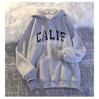 Áo hoodie nam nữ,Áo sweater nỉ nam nữ from rộng Unisex chất nỉ ngoại siêu dày dặn in chữ CALII