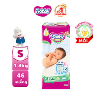 Tã quần Bobby Siêu mỏng – Khô thoáng size S dành cho bé từ 4-8kg