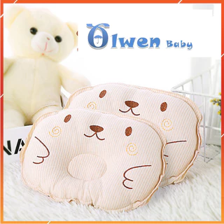 Gối Cho Bé Trẻ Em Sơ Sinh Lõm Bông Mềm Cotton Chống Méo Đầu Bẹp Đầu Kê Đầu Thấm Hút Mồ Hôi  Chống Ttrào NgượcTừ 0-3 tuổi