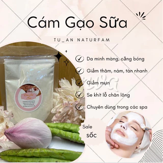 BỘT CÁM GẠO SỮA NGUYÊN CHẤT 100% đắp mặt trắng da hande