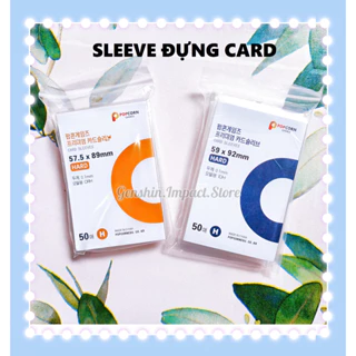 Sleeve đựng card bo góc, thẻ bài xấp 50 cái loại dày