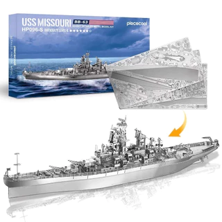 Mô Hình Kim Loại Lắp Ráp 3D Piececool Thiết Giáp Hạm USS Missouri [chưa ráp]